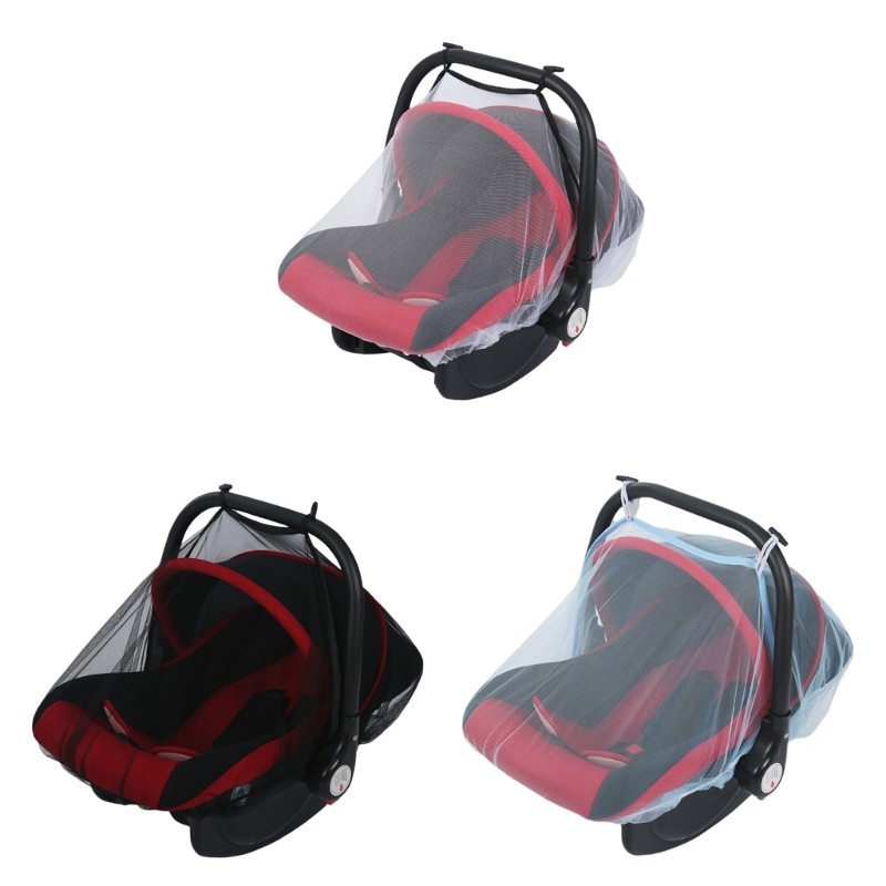 Baby Carseat Netting Cover MosquitoProof Mesh Net Carrycots Elastic Netting