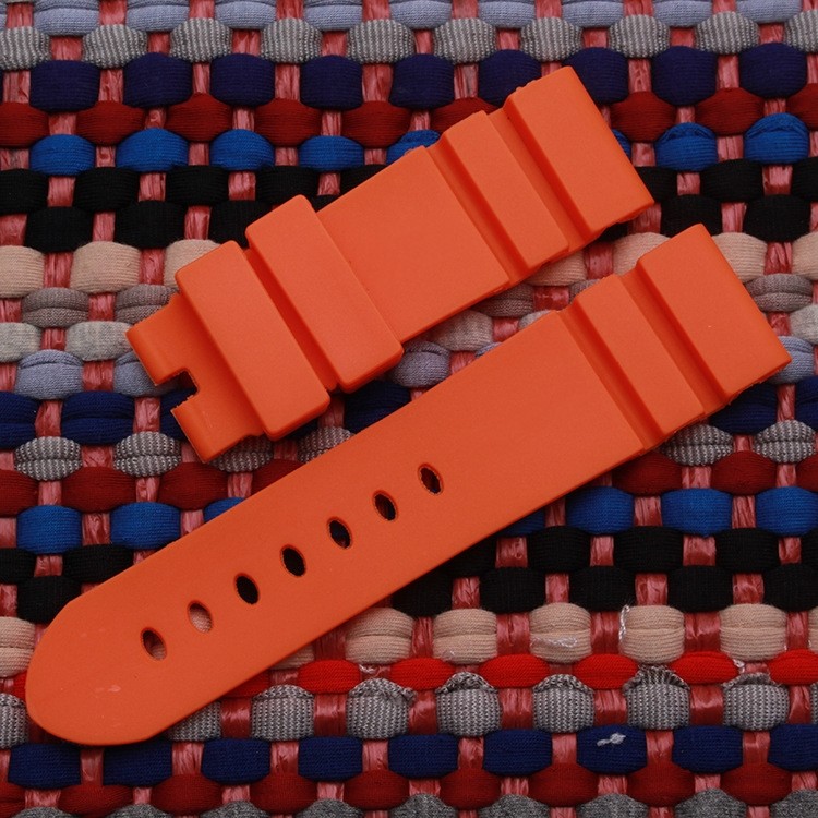 Green Strap 24/26MM For Panerai Pam111 Soft Rubber Strap Watch Accessories