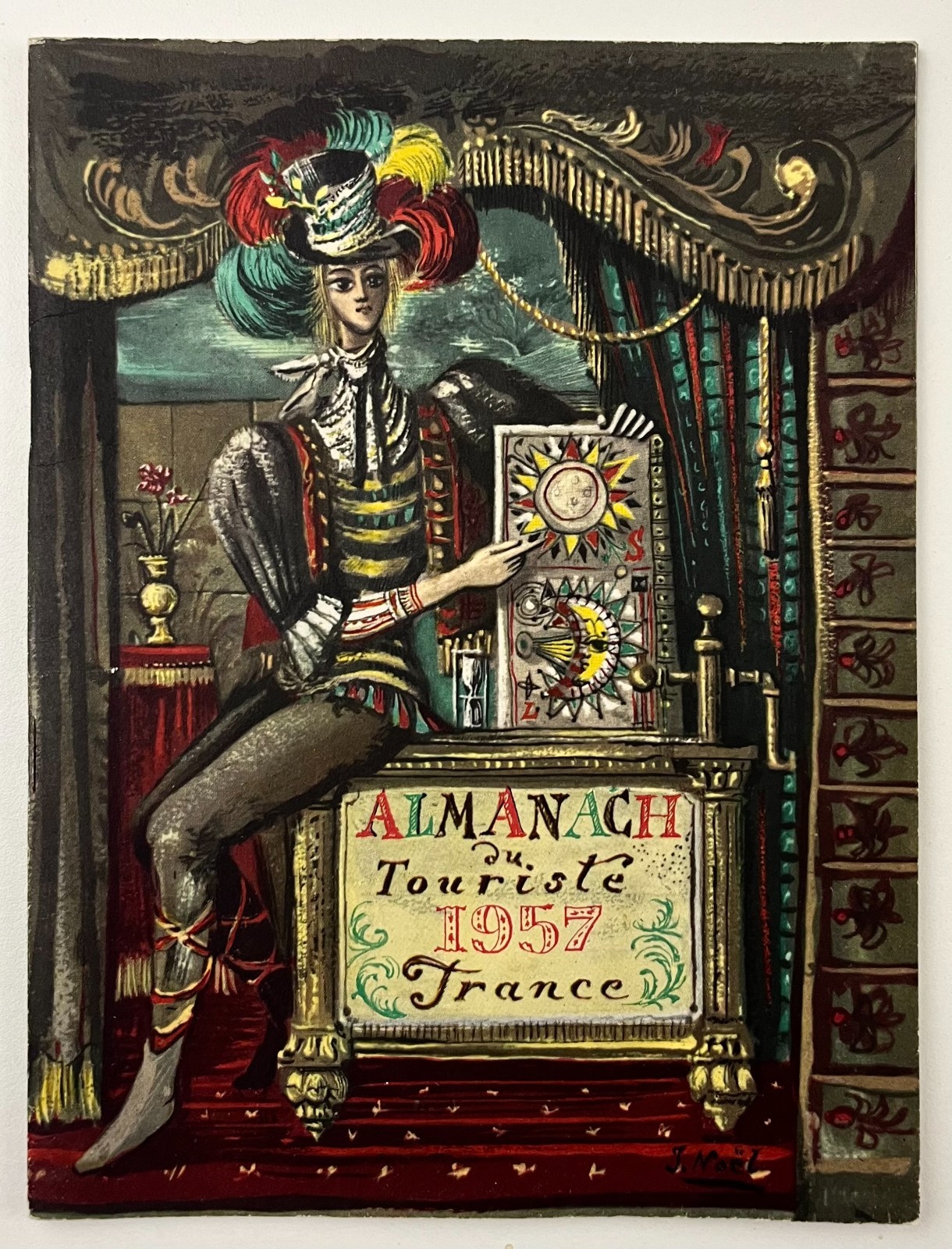 1957 France Tourist Guide Almanac Events Festivals Vintage Travel Booklet