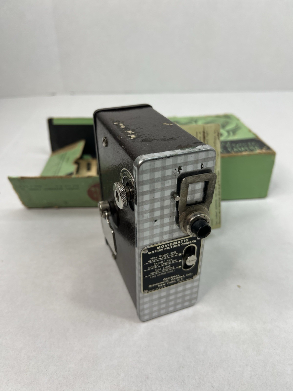 Vintage Moviematic Motion Picture Camera With Box and Manual