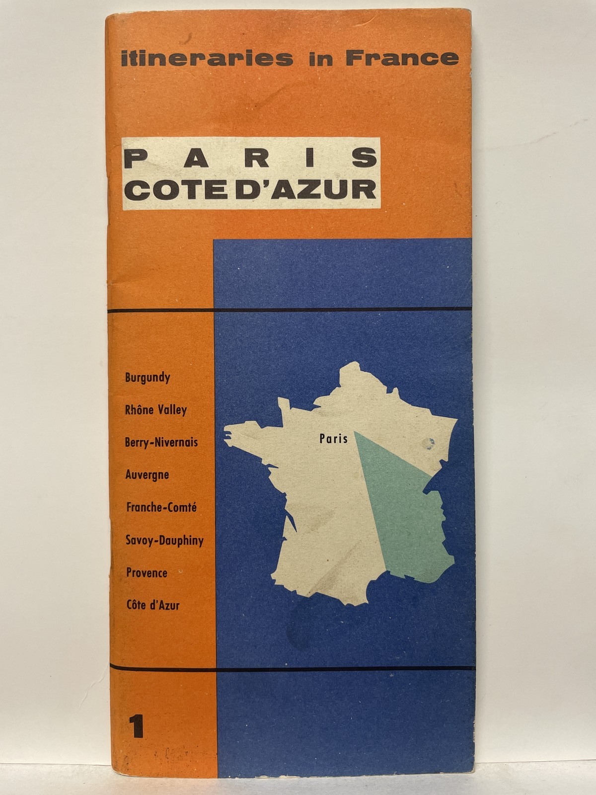 Itineraries in France Paris Côte d'Azur Travel Map Guide Book No. 1