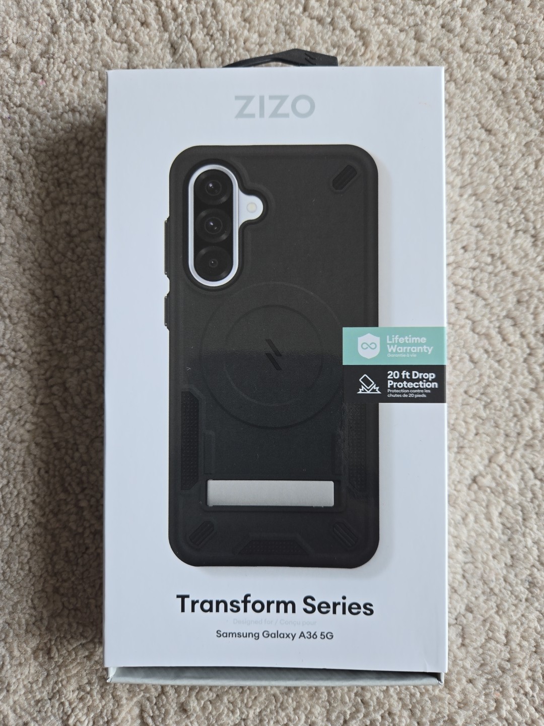 Zizo Transform Series Phone Case for Samsung Galaxy A36 5G Black