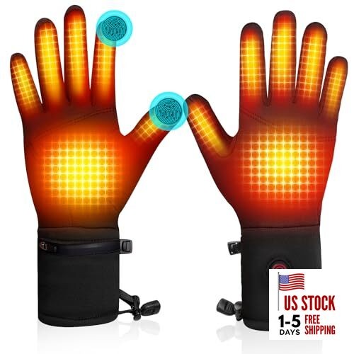 Heated Gloves Liners for Men Women Rechargeable Battery Powered Gloves for 