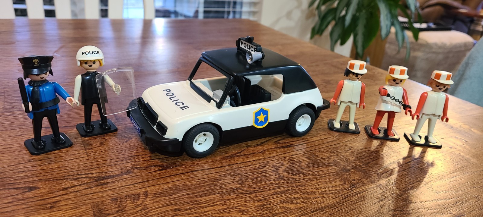 vintage playmobil police lot with car
