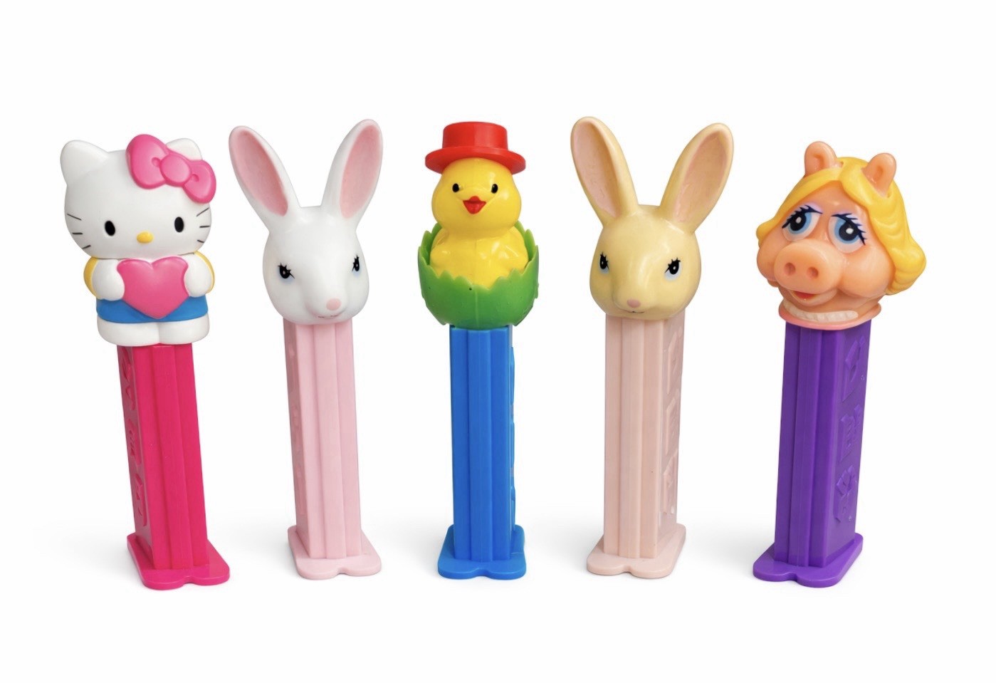 Mixed Lot Retired / VTG  PEZ Dispensers, Hello Kitty, Easter, Miss Piggy