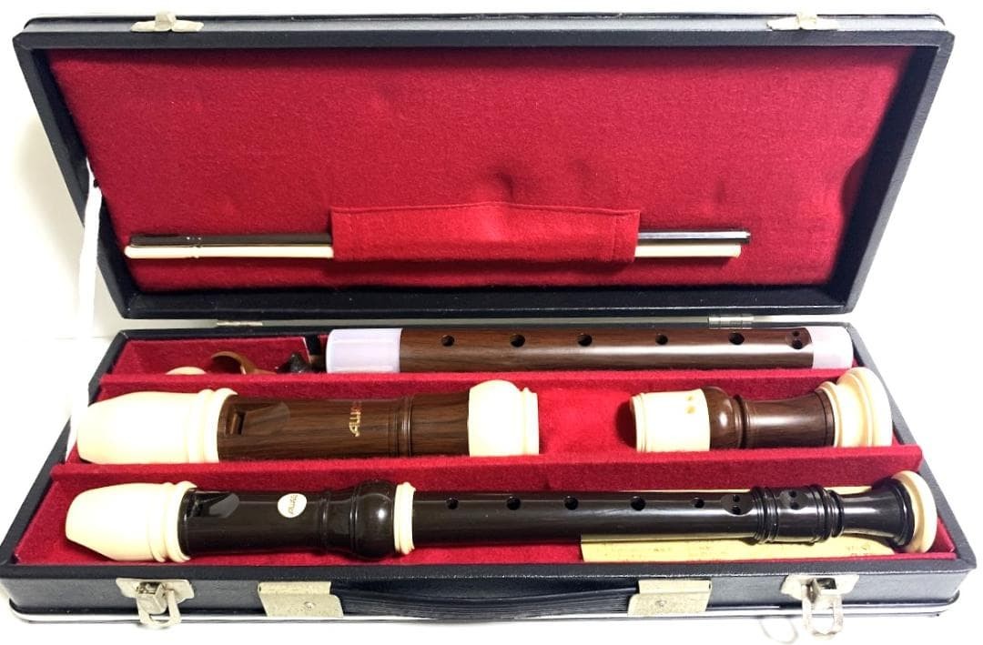 Auros Recorder Alto No.709-E and Soprano No.502-G with case