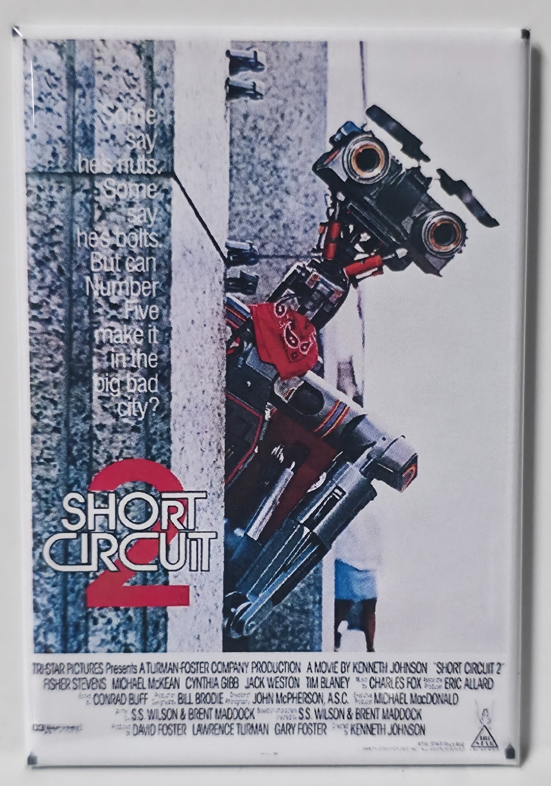 Short Circuit 2 MAGNET 2"x3" Fridge Locker Poster Movie Vintage Retro 80s 2