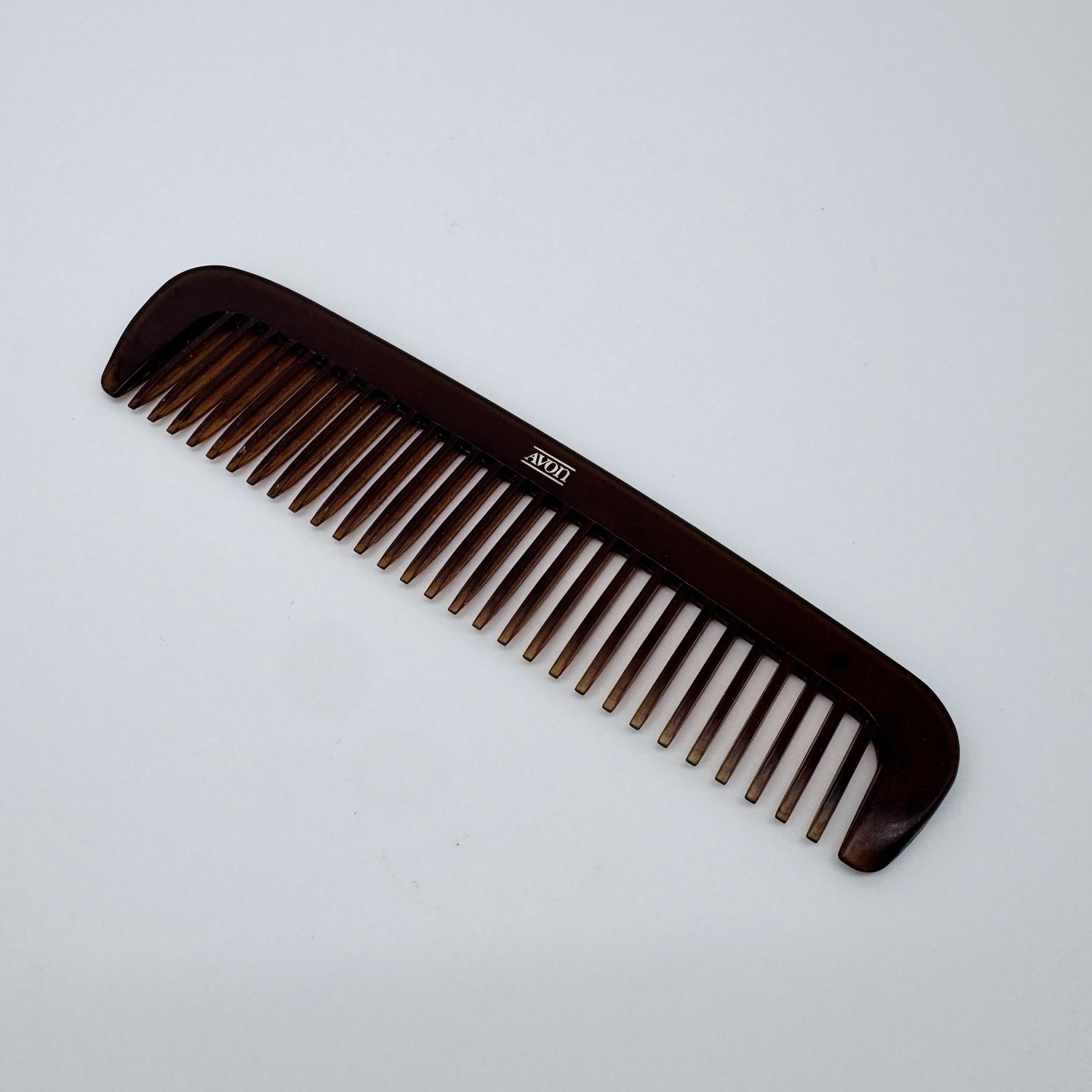 Vintage Avon Comb Tortoise Cambridge Collection 7.5” Wide Tooth Detangling