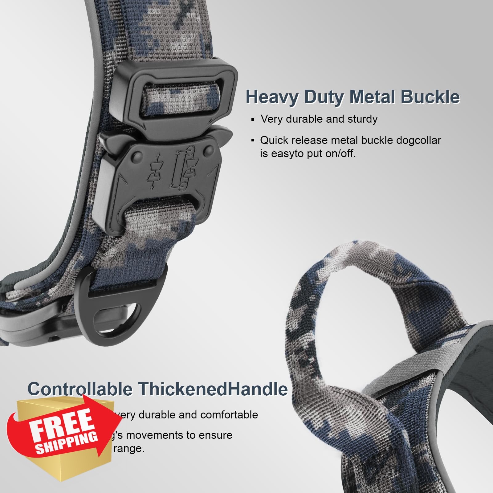 AirTag Holder Dog Collar Waterproof Reflective GPS Tracker for Large Dogs