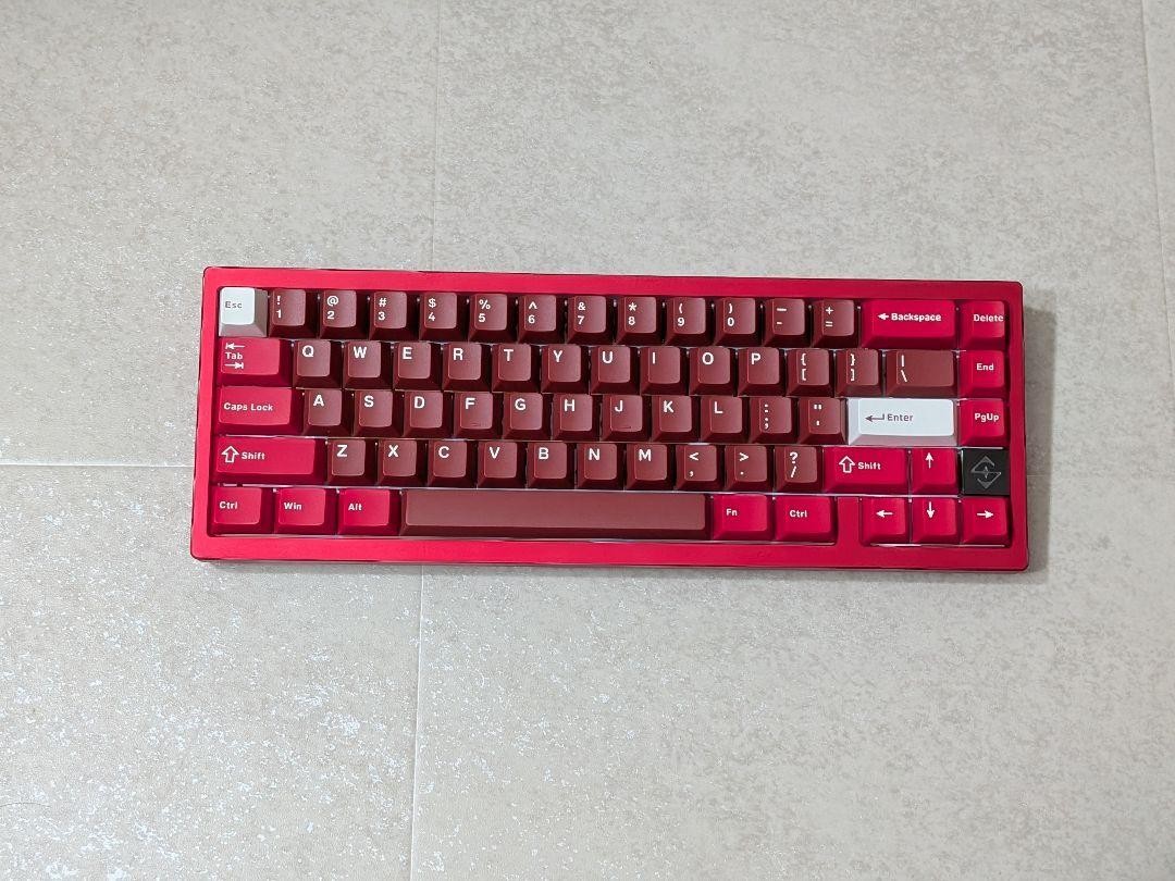 Wobkey Zen65 Pro Red Custom Keyboard Mechanical Gaming Keyboard Barebone Kit