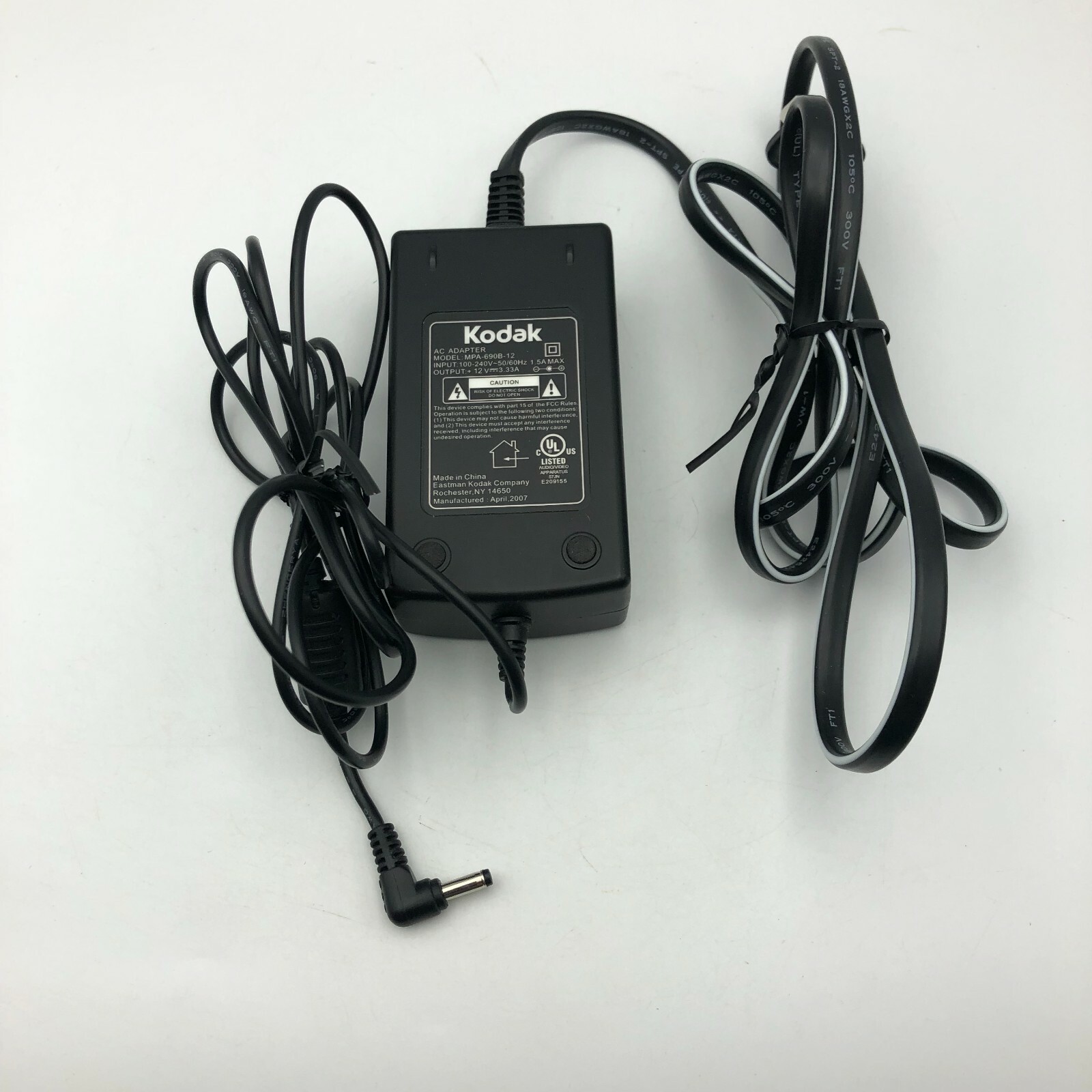 Kodak AC Adapter MPA-6098-12 Part ONLY For Easy Share Digital Picture Frame