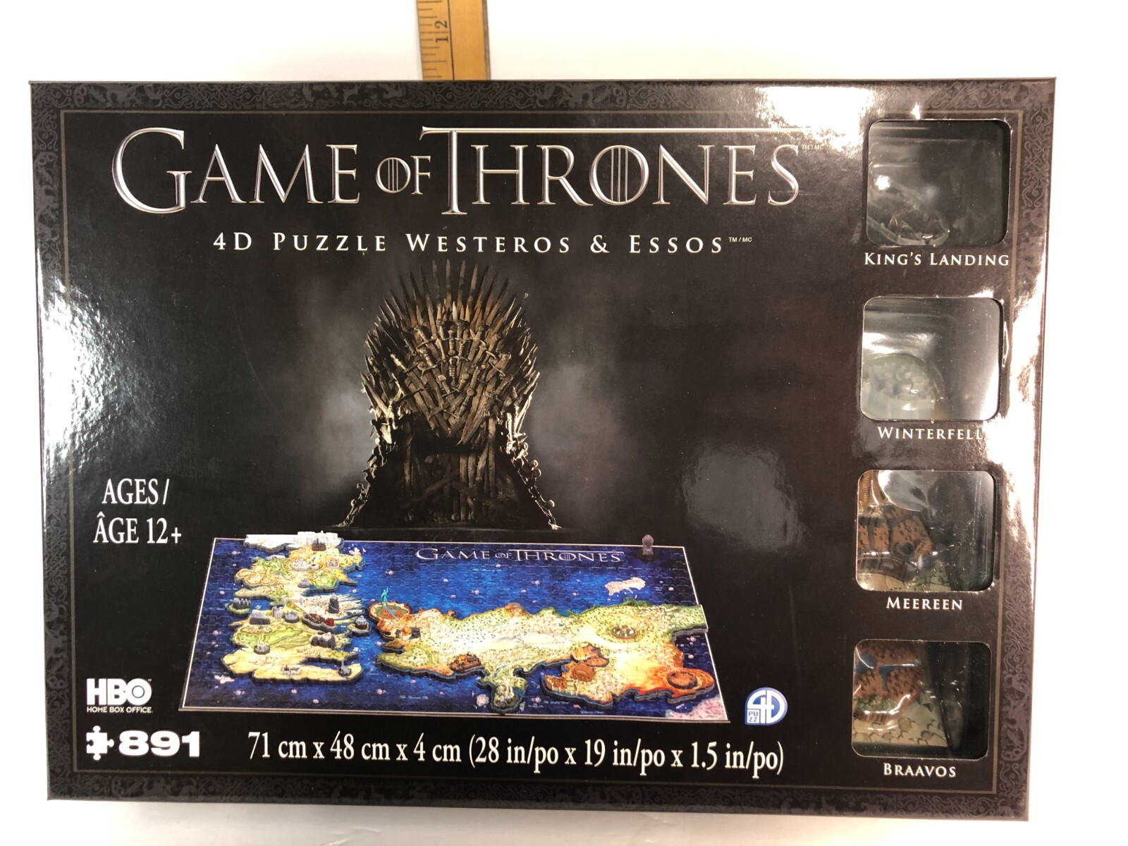 Game of Thrones 4D Puzzle Map of Westeros & Essos 891pcs