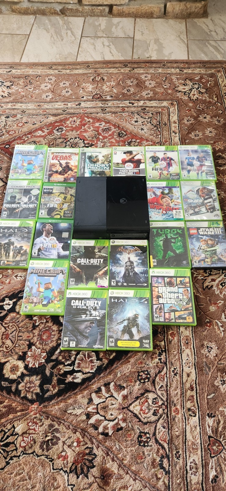  Xbox 360 Console & Mixed Game Lot 