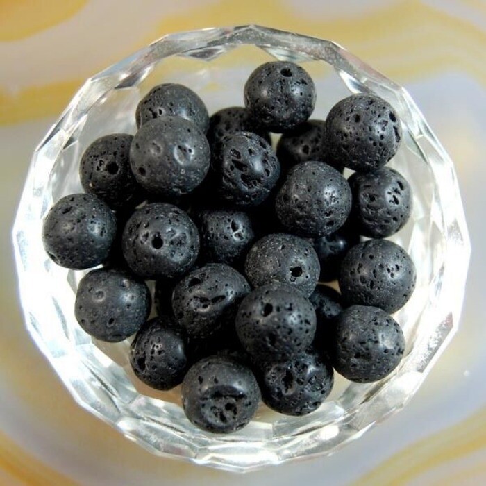 Wholesale 500pcs Lot  Volcanic Rock Stone Round Spacer Loose Beads 8mm DIY