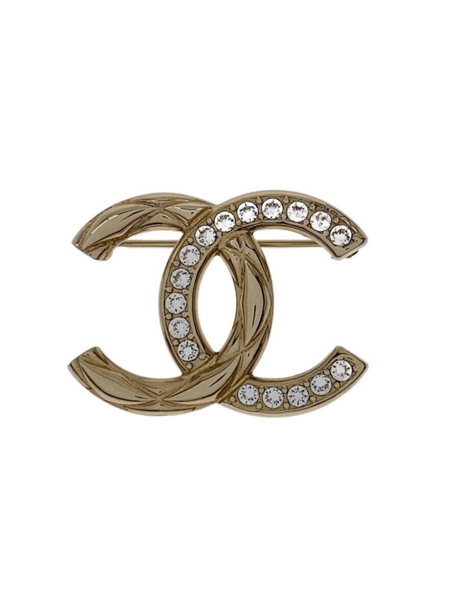 Other Brooches Color Stone GLD Coco Mark B19 Stamped Made in Italy GL Used