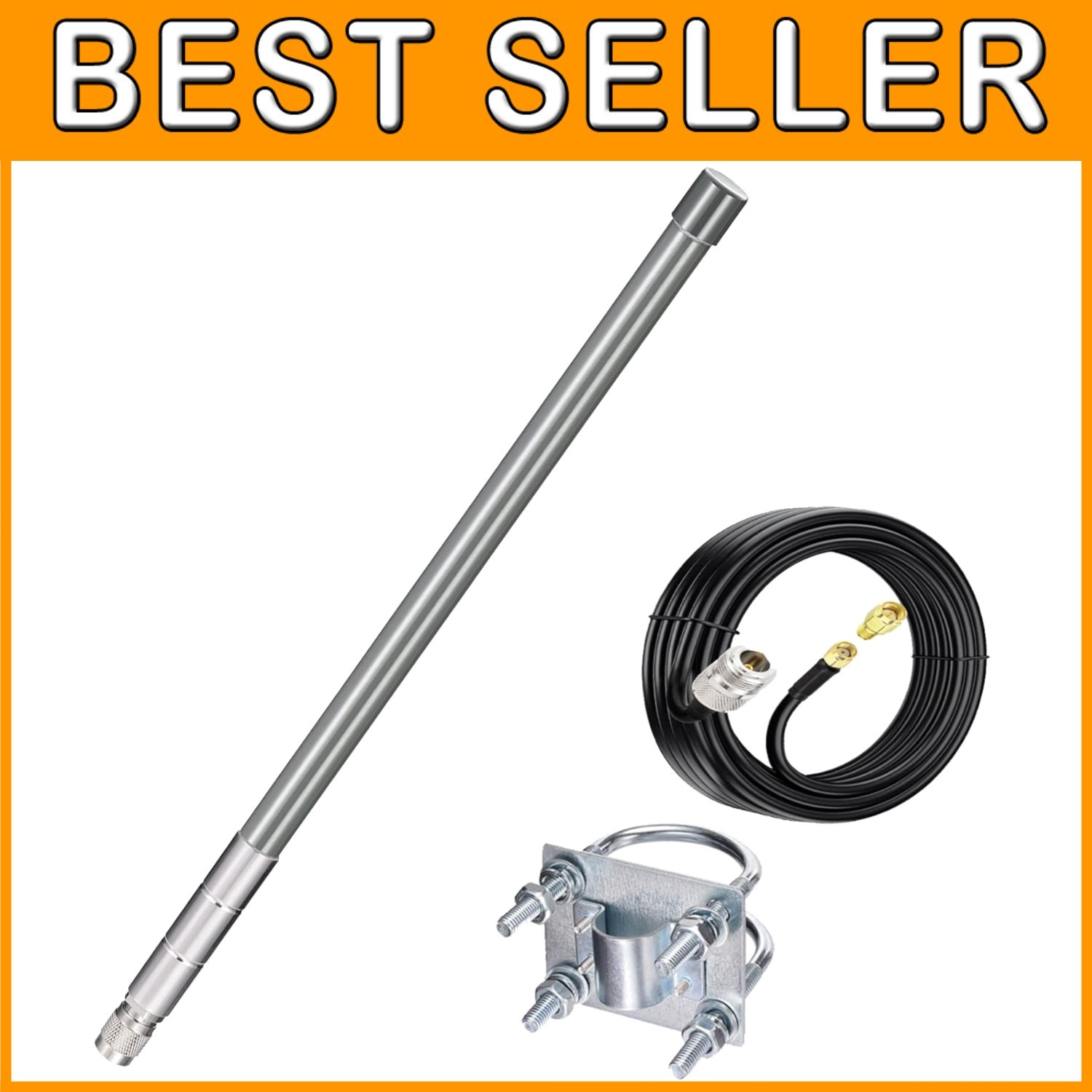 915MHz Lora Antenna 3dBi - 10ft Cable for Helium HNT