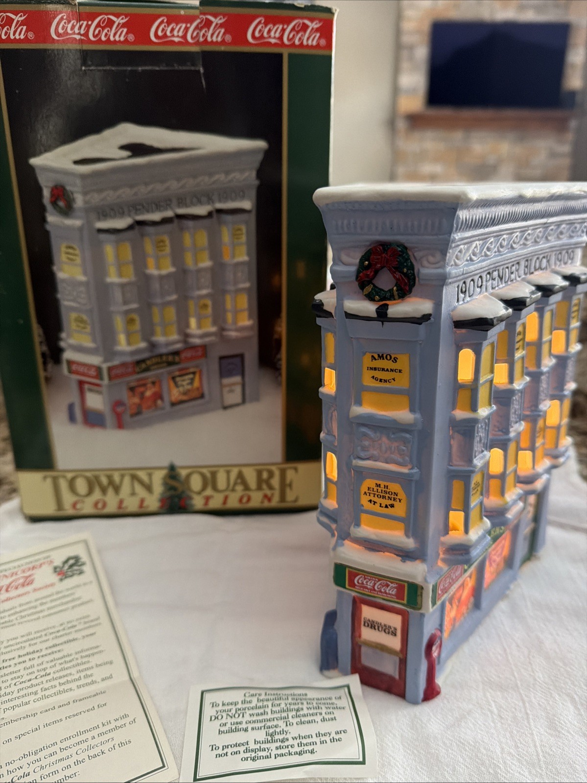 1992 Coca Cola Town Square Collection 1909 Pender Block Building New