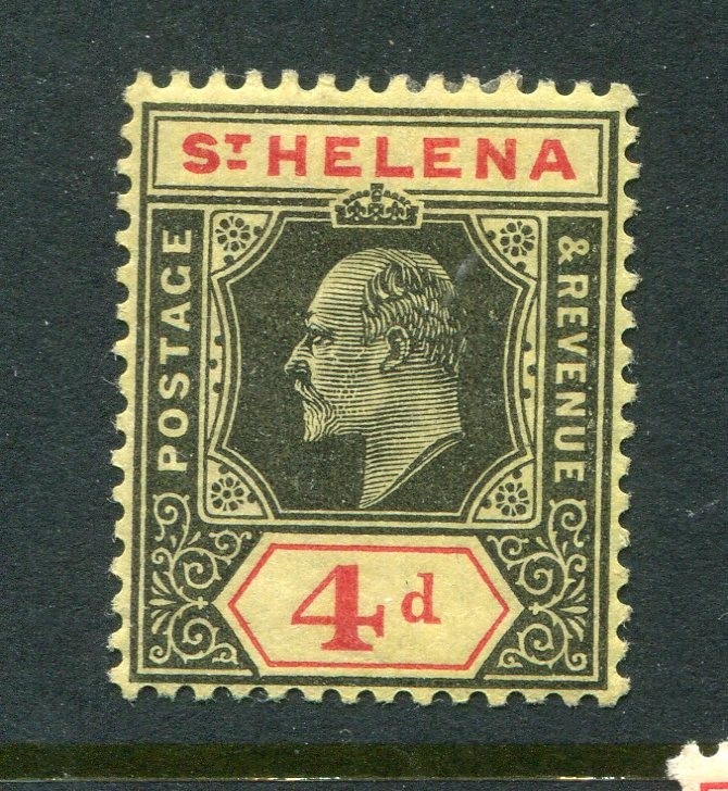 Saint Helena #57 Edward VII 4 P. [Mint Hinged]
