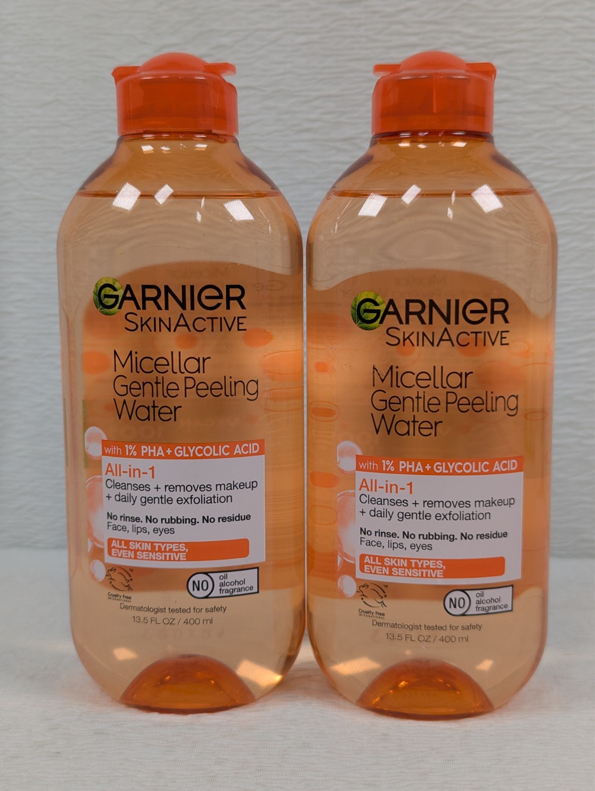 Garnier - SkinActive Micellar Gentle Peeling Water 1% PHA+Glycolic Acid - 2 Pack