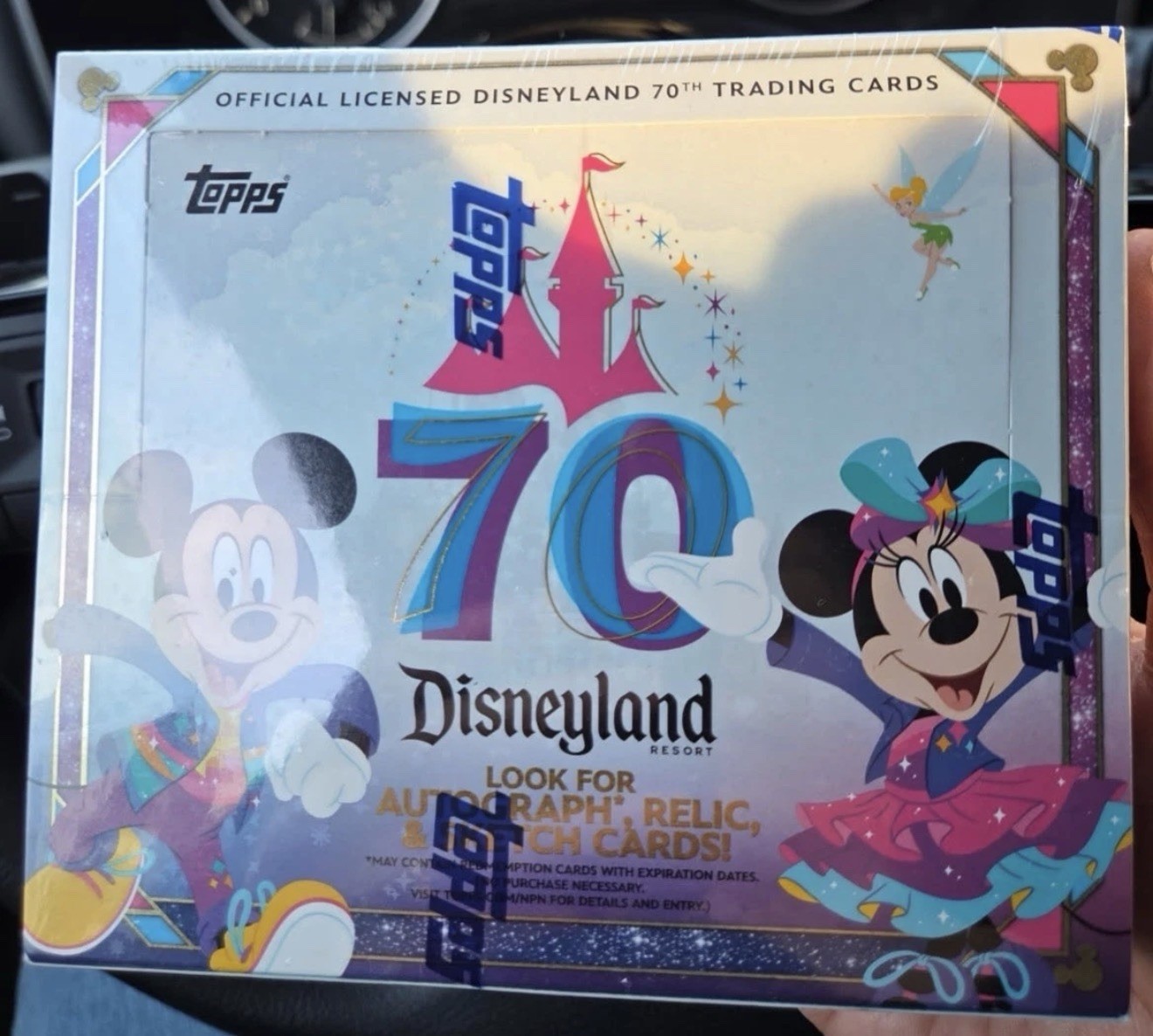 Topps Disneyland PARK EXCLUSIVE 70th Anniversary Hobby Box **IN HAND** NEW