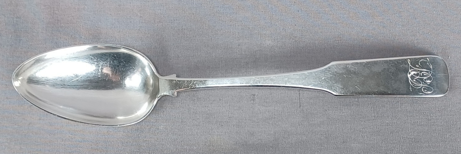 John Owen Philadelphia Monogrammed Coin Silver Spoon Circa 1800-1839