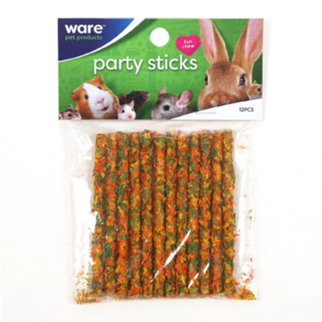 Ware Party Sticks Multi Color 12 Piece Pet Chew