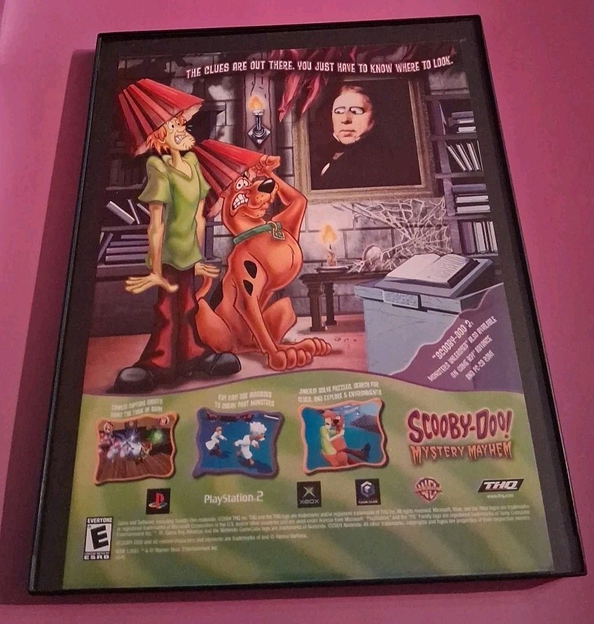 Scooby-Doo Mystery Mayhem Video Game Framed Print Ad 2004 8.5x11