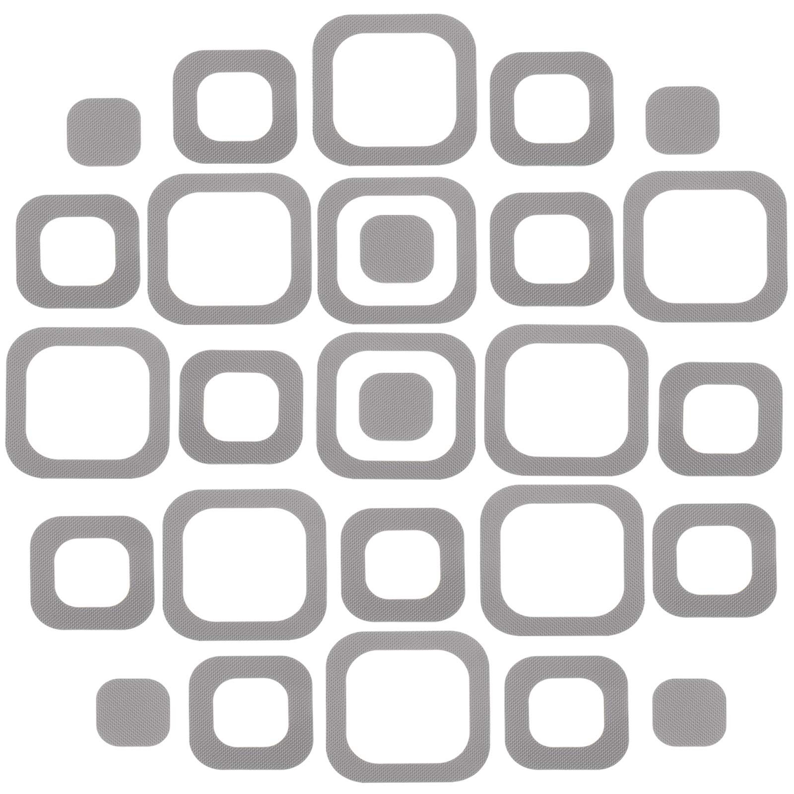 20 Pieces Adhesive Square Bath Treads Non-Slip Bathtub Stickers Non Slip Gray 