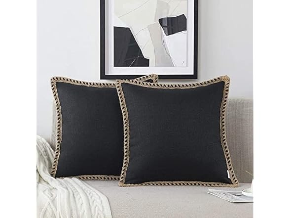 Set of 2 Faux Fur Throw Pillow Covers Set of 2, 18x18 Inch 18" x18" 