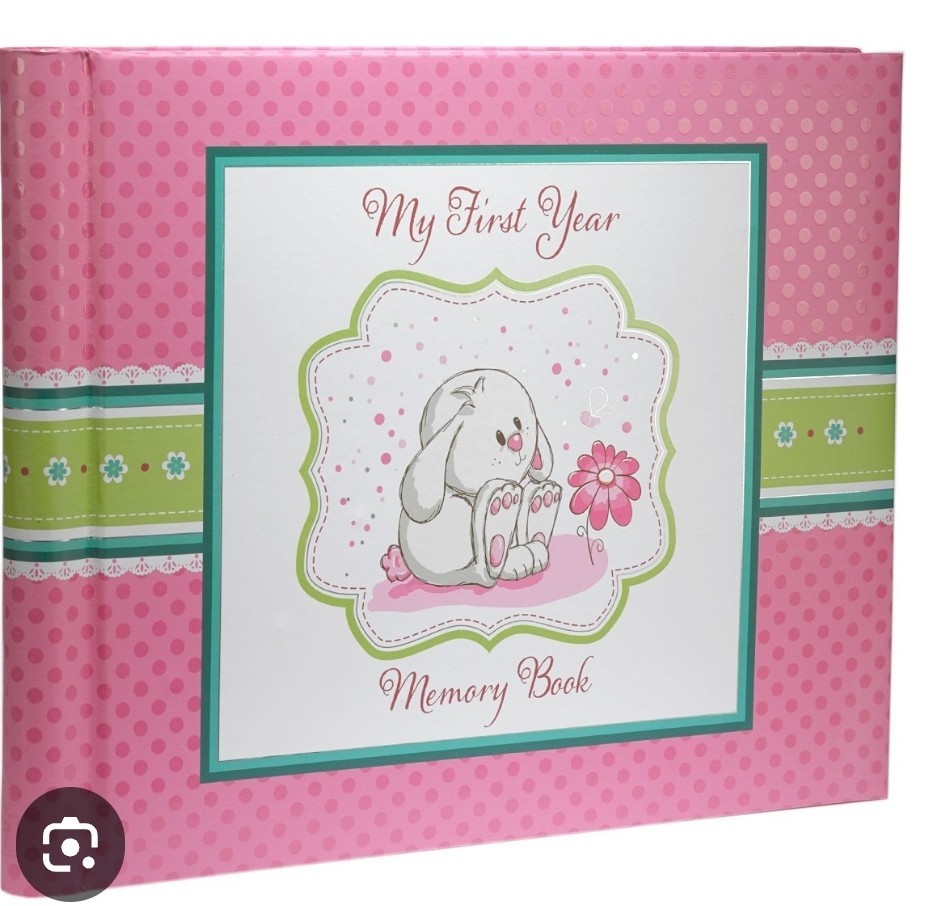 My First Year Memory Book Baby Pink 