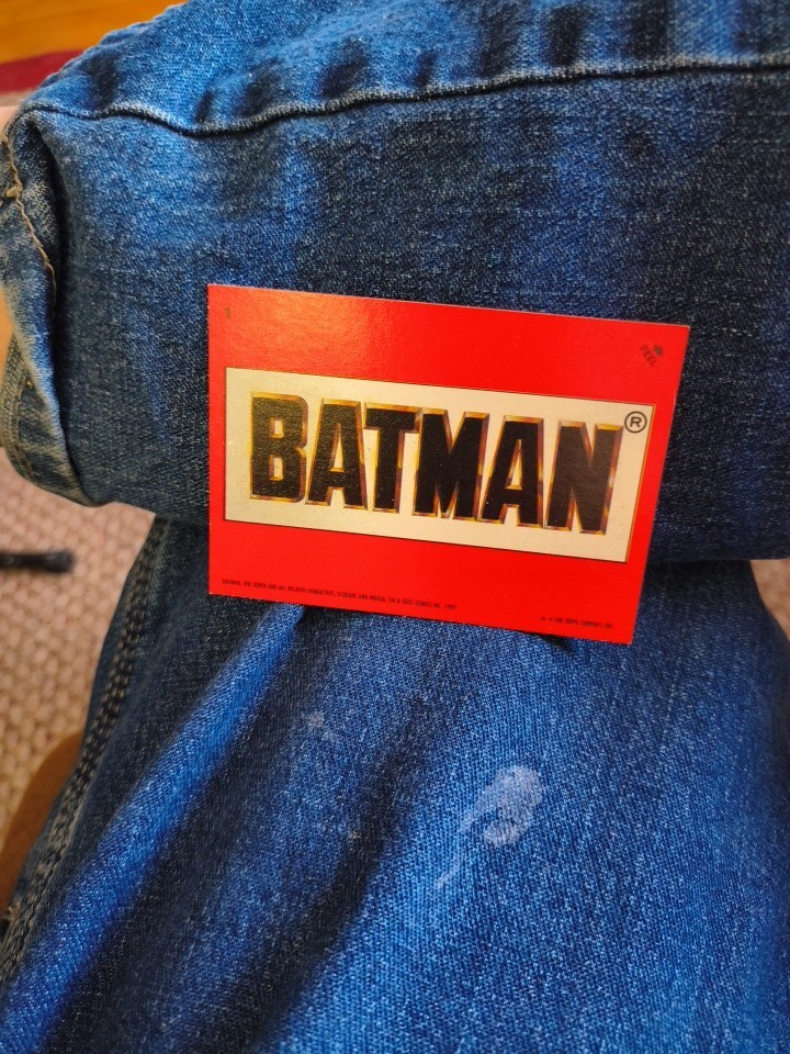 1989 Batman Series 1 - Batman Sticker - #1 SEE DESCRIPTION NEW OLD STOCK 