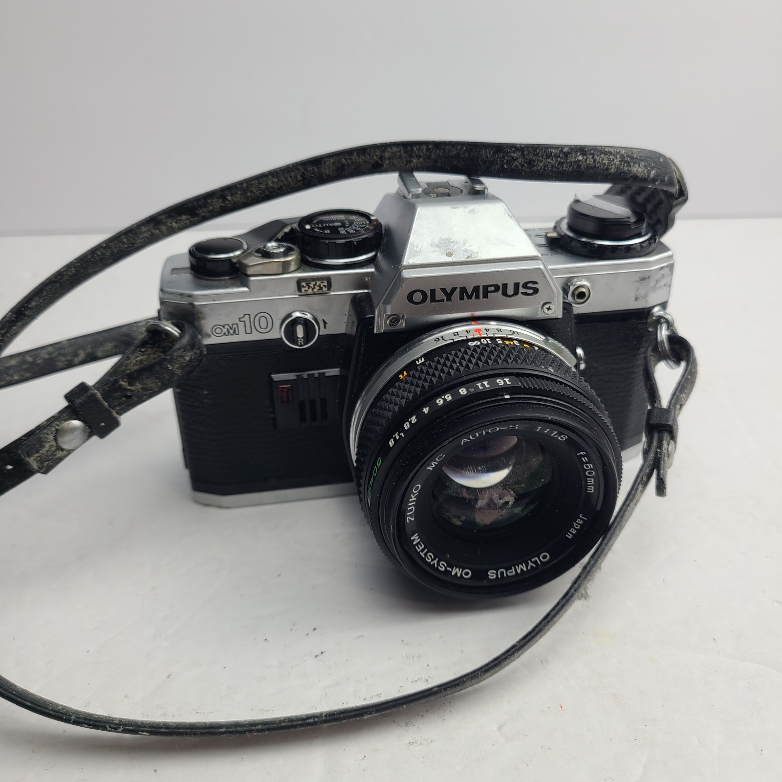 FOR PARTS - Olympus OM-10 Film  Camera with Zuiko 50mm 1:1.4