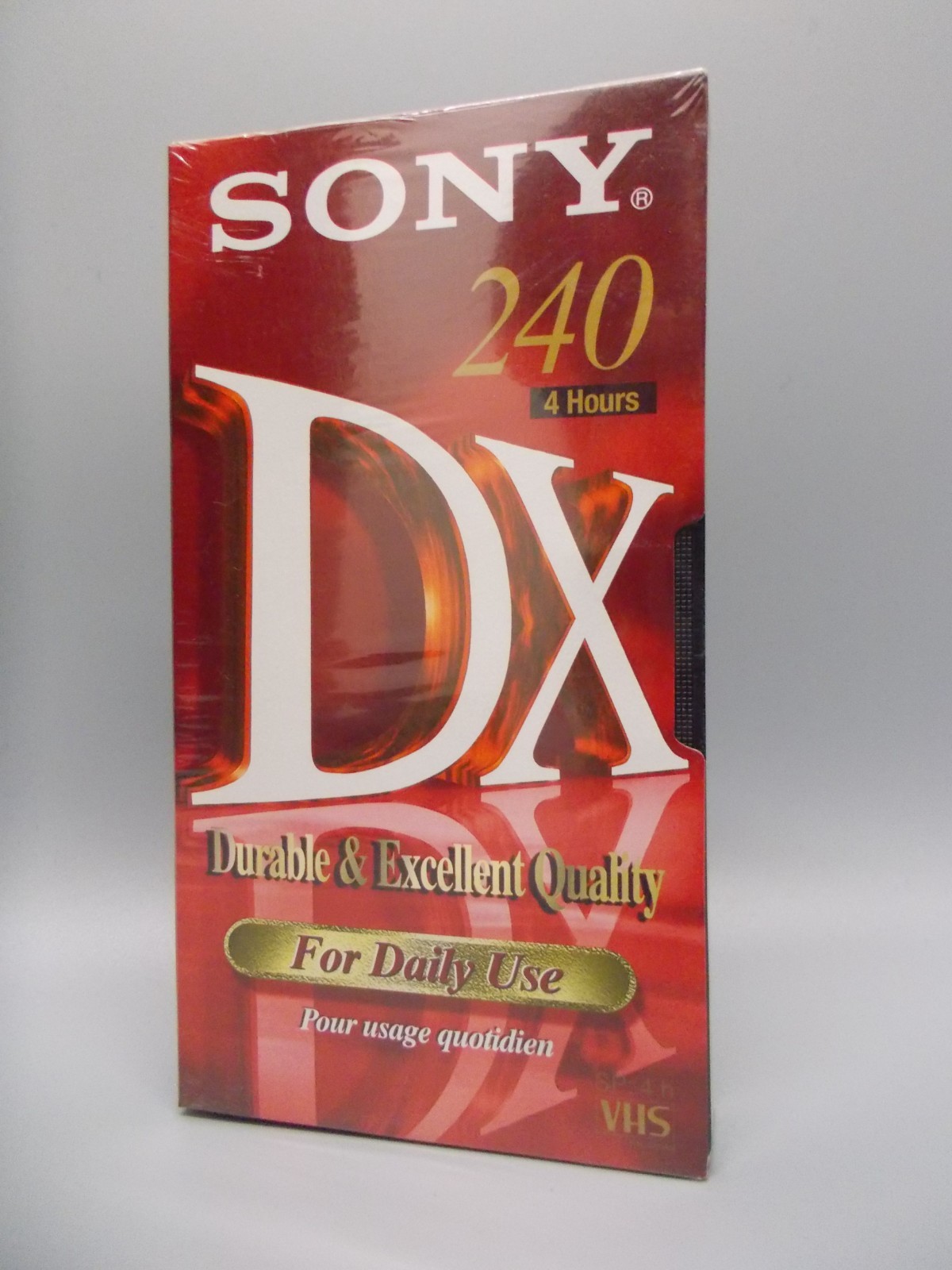Sony DX, VHS Videocassette, 240Min/4Hrs, OVP/New. #K-487-02