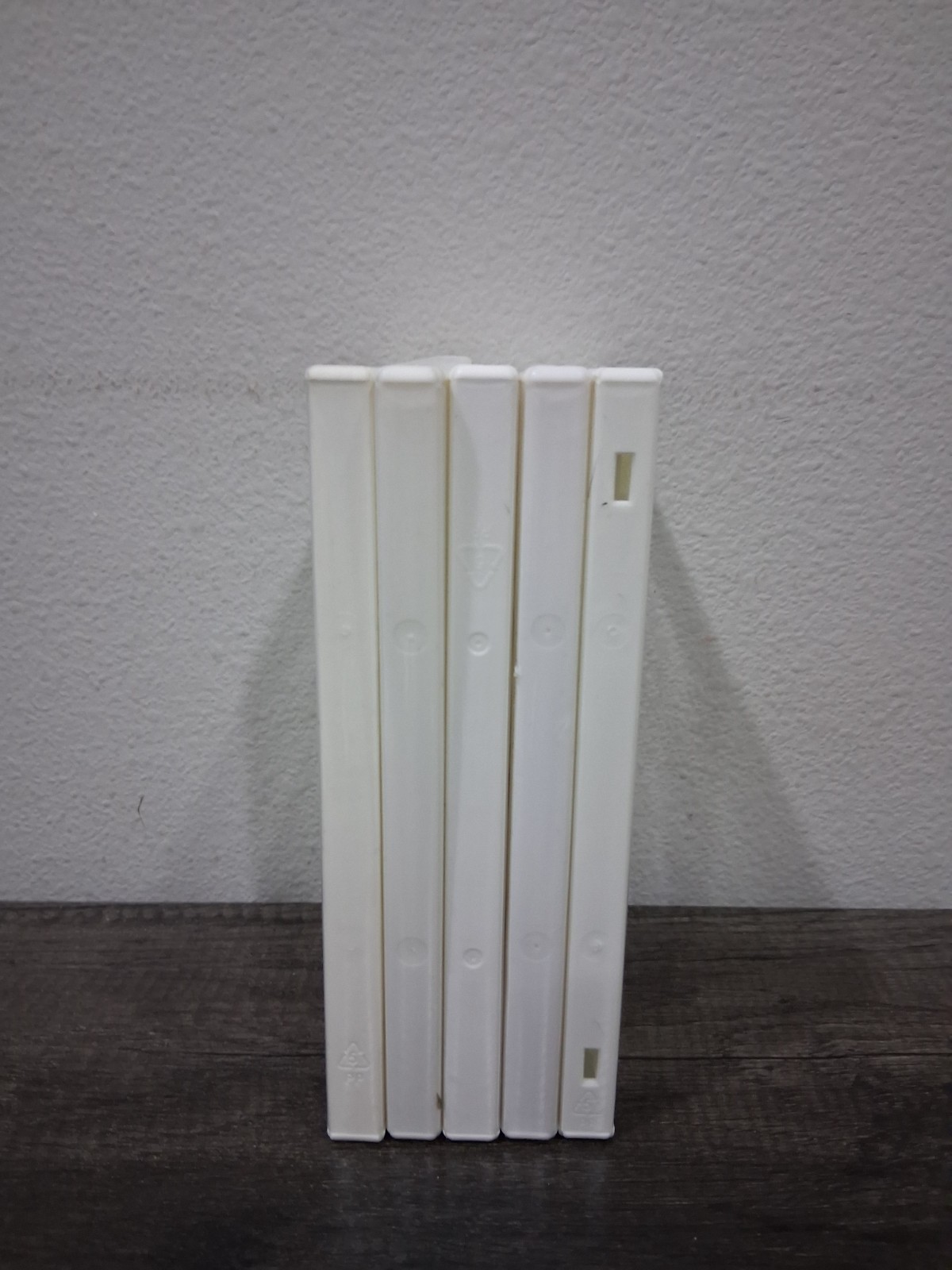 5-Count White Empty DVD Replacement Case Lot  Standard Size