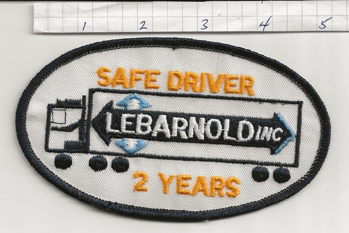 Lebarnold 2 yr safe driving trucking company patch