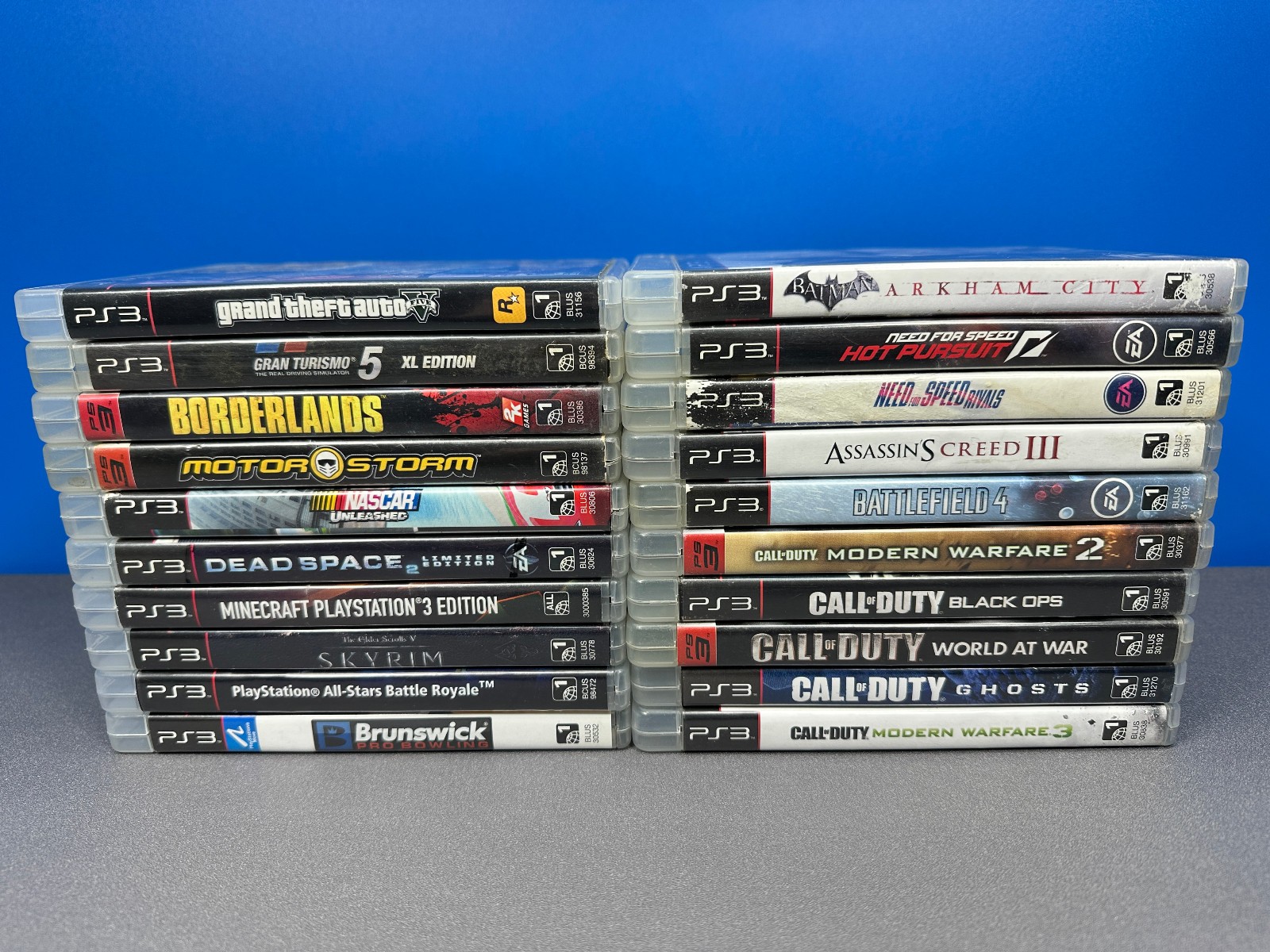 PS3 PLAYSTATION 3 LOT OF 20 GAME GAMES GTA CALL DUTY SCRATCHED TESTED WORKING