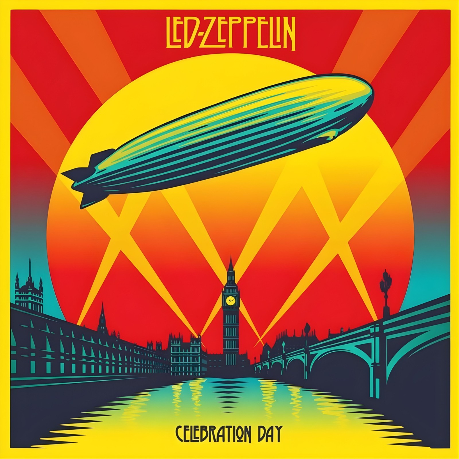 Led Zeppelin Celebration Day 12x12 Album Cover Reprint