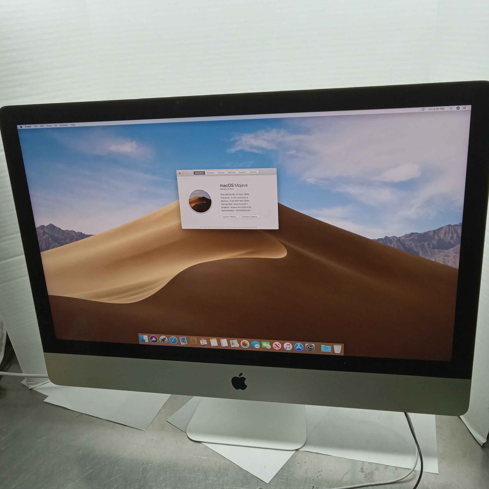 Apple iMac 27" 2019 Retina 5K Intel Core i5 3GHz 8GB RAM 1TB macOS Mojave ^