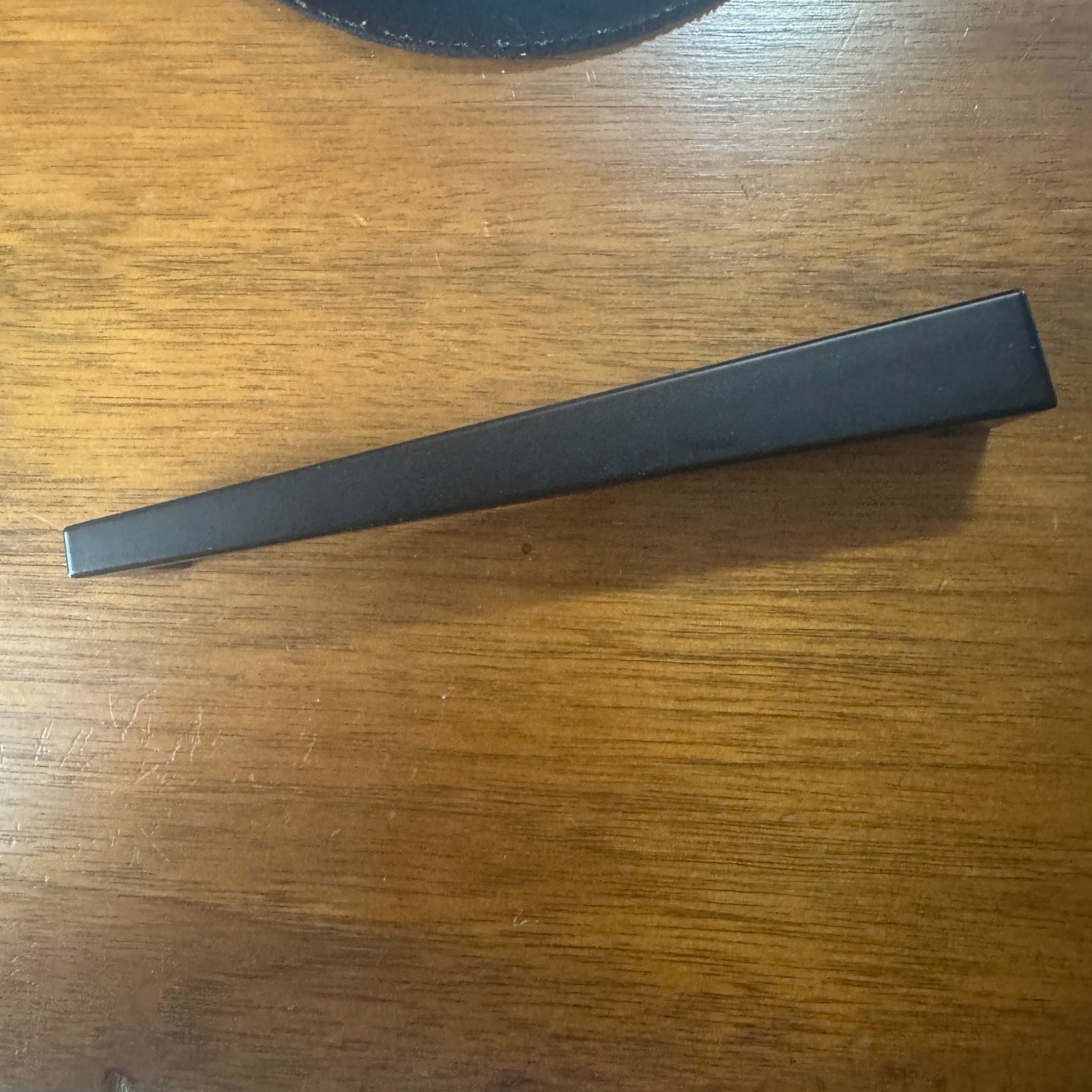 New Unique Angled Flat Black Door or Drawer Pull MCM Modern - 5" Set of 9