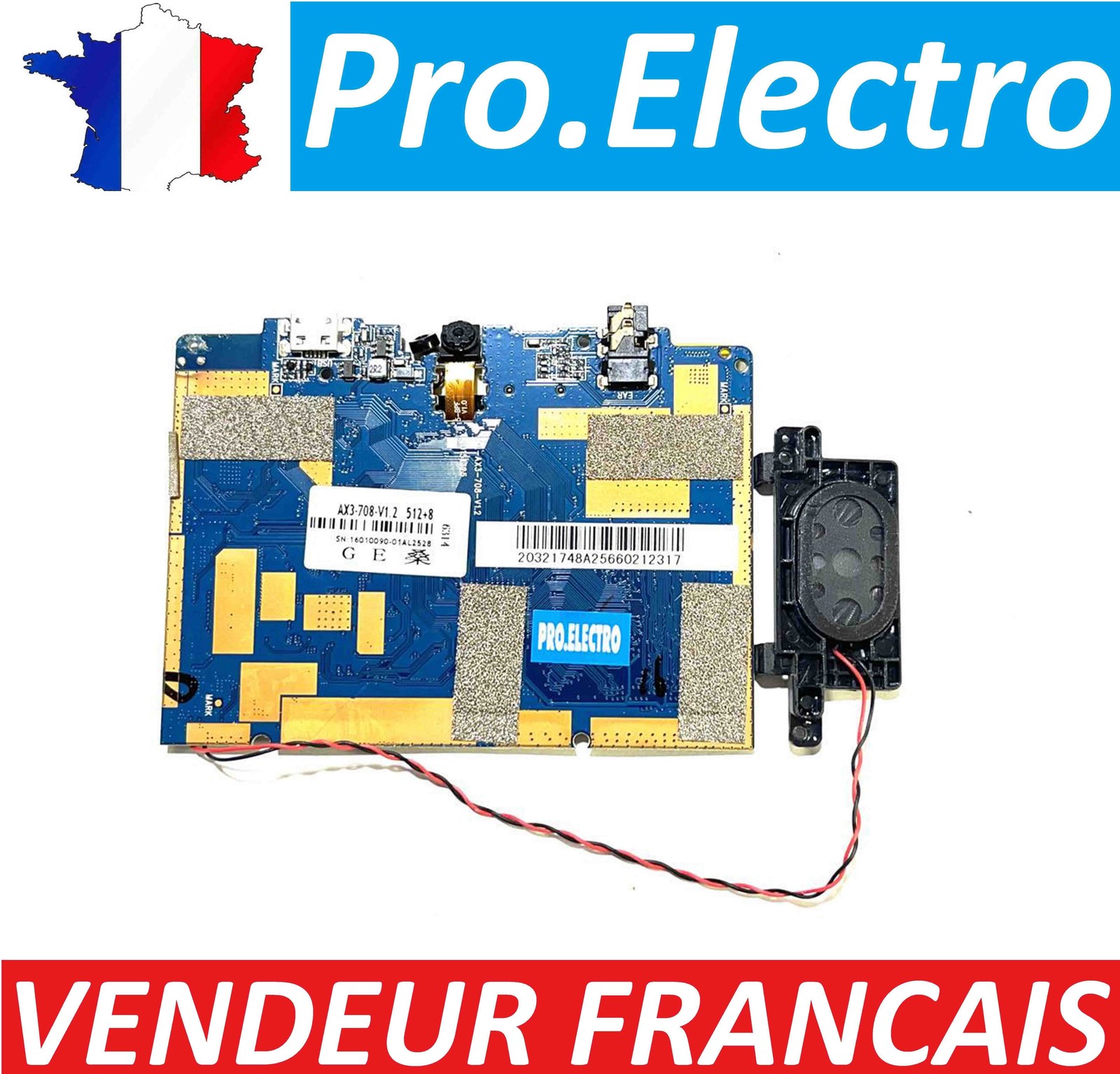 Beauty HD MID 7338P Tablet Motherboard AL-AX3-708-V1.2