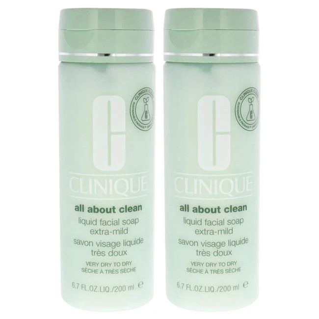 Clinique K0007201 6.7 oz All About Clean Liquid Facial Soap Extra Mild for Un...