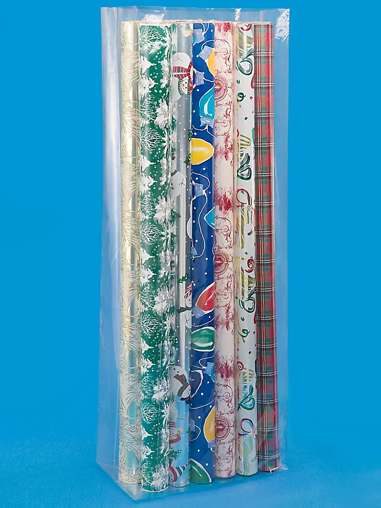 Pack of 500 10 x 6 x 30" 2 Mil Gusseted Poly Bags