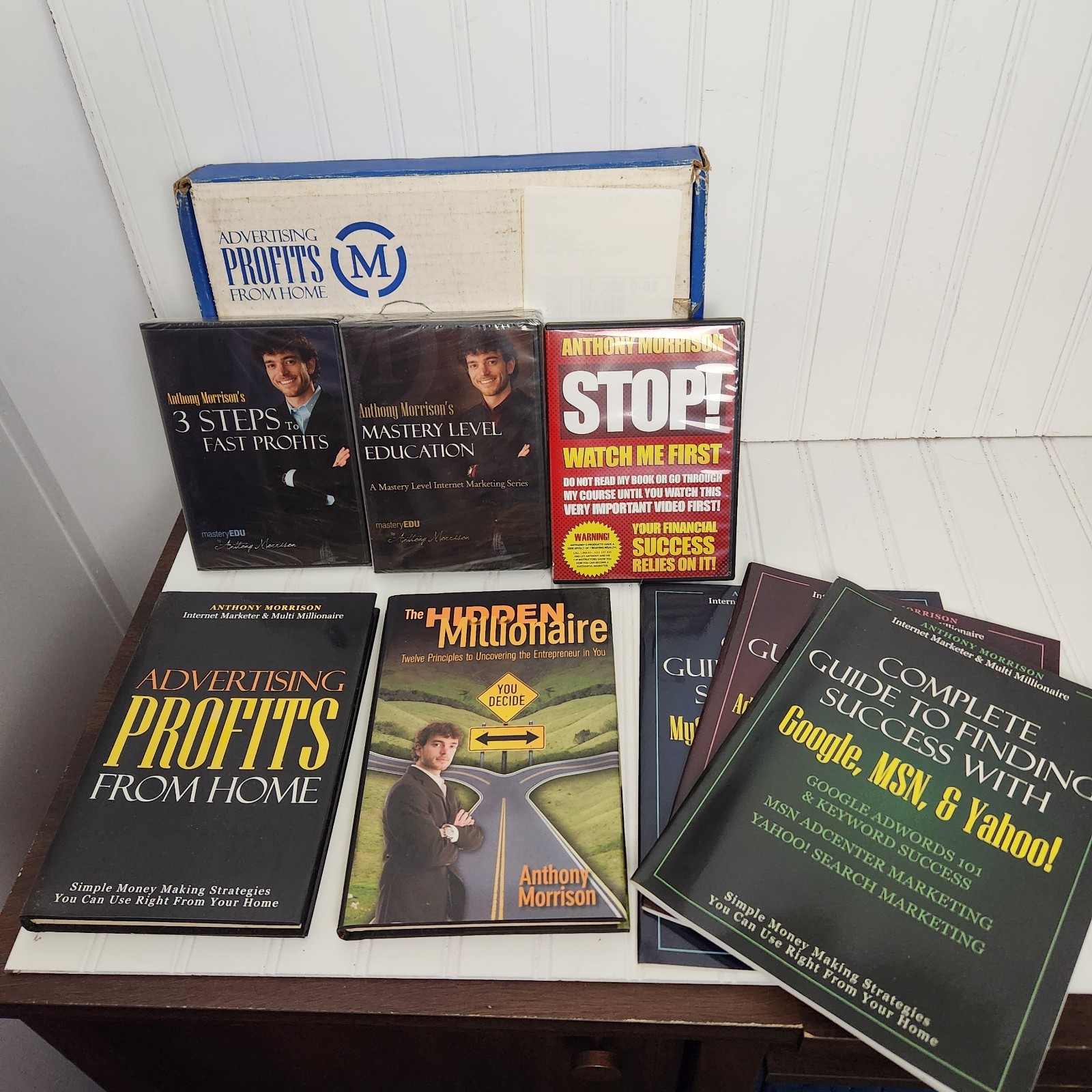 Anthony Morrison Advertising Profits from Home Complete Course Books 7 DVDs 2009
