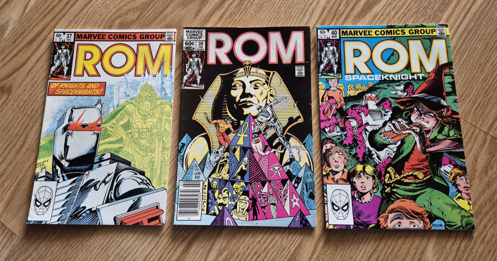 Rom Spaceknight #37+39+40 Marvel Comics 1982 Three Issues 