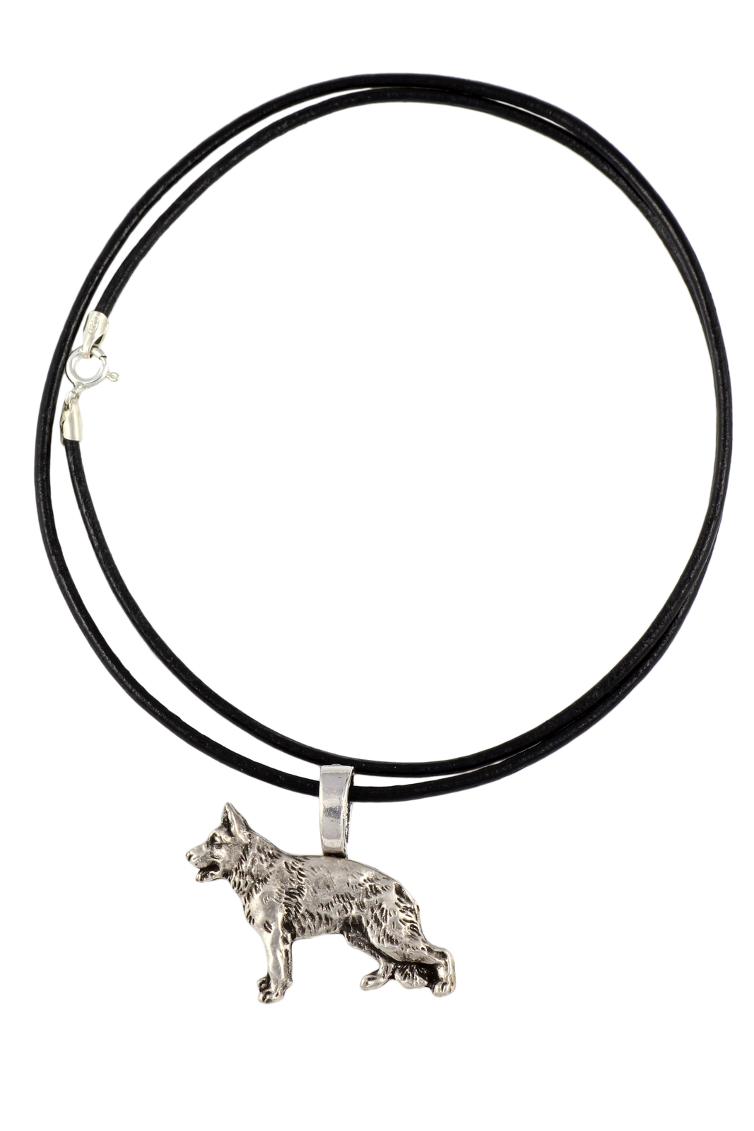 German Shepherd Dog II - Collar, Silver-Plated Pendant for The Dog Lover