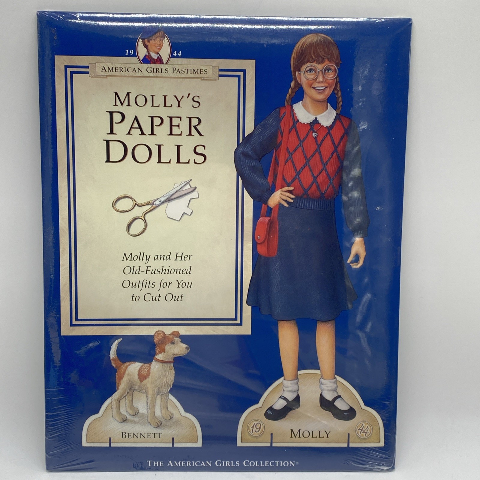 Pleasant Company American Girls Paper Dolls Molly and Dog Bennett 1944 Uncut NIP