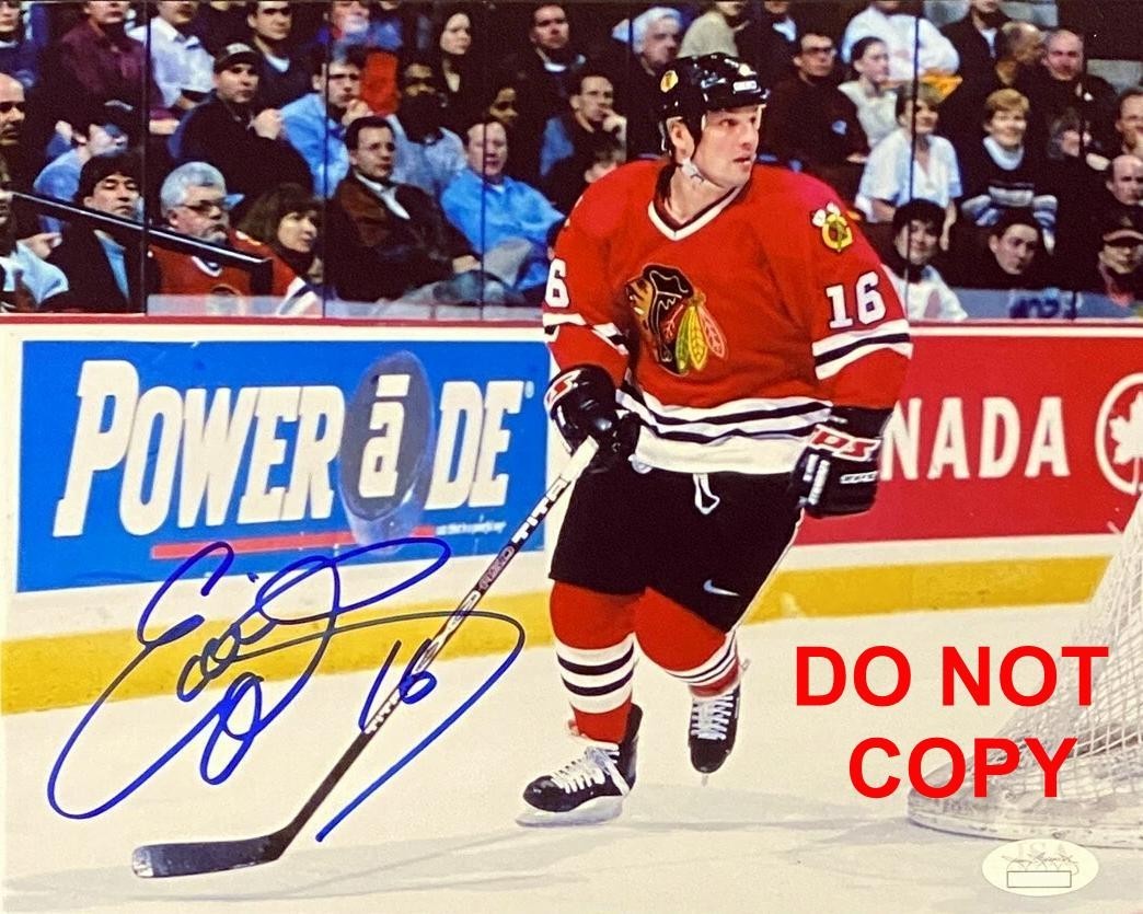 Ed Olczyk CHICAGO BLACKHAWKS Signed Autographed REPRINT 8x10 Photo RP