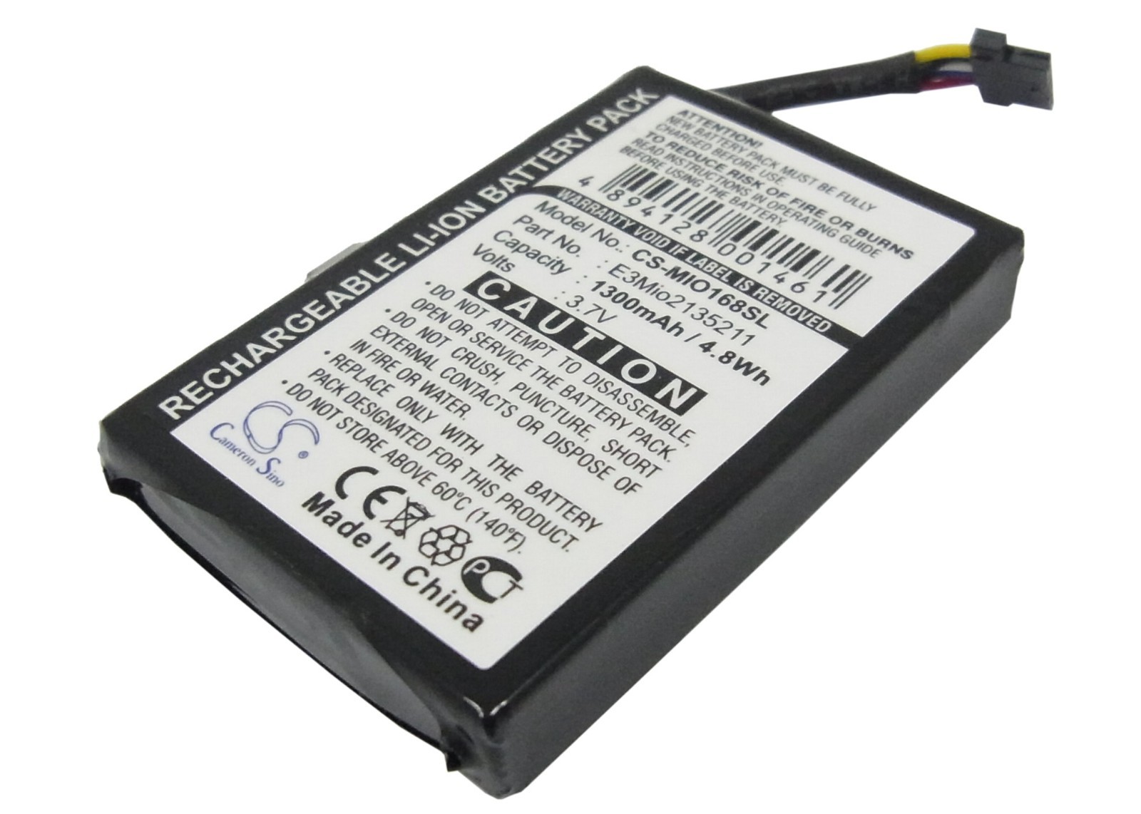 BATTERIE 1300mAh E3MIO2135211 For Medion MD-9500 MD95000 MD95900 MD96900 PNA260