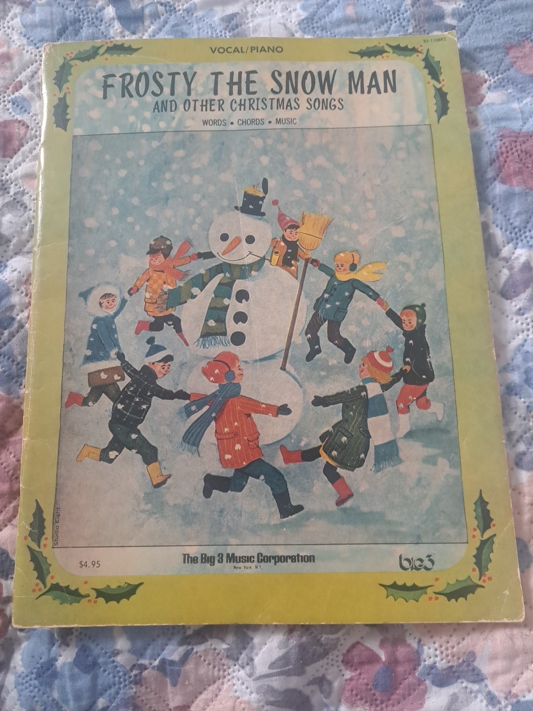 Frosty the Snow Man & Other Christmas Songs Music Book Vocal/Piano Vintage Used
