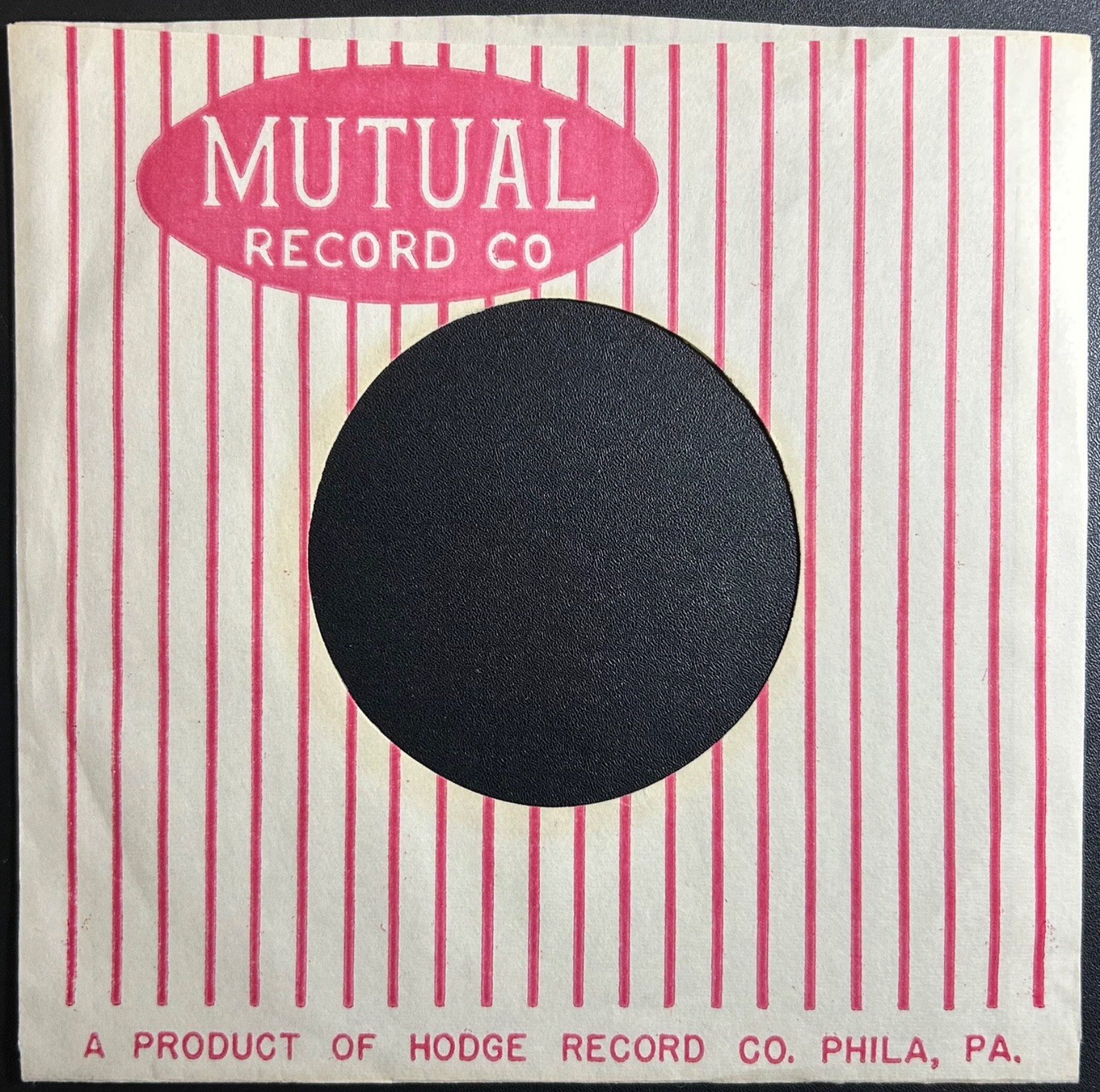 Mutual Record Co.,  hard-to-find 45rpm SINGLE SLEEVE ONLY